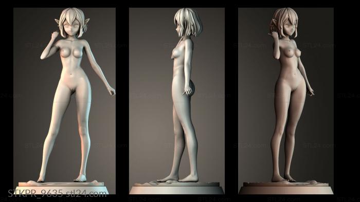 Figurines simple (Female elf, STKPR_9635) 3D models for cnc