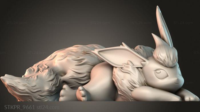 Flareon Lying - pokemon