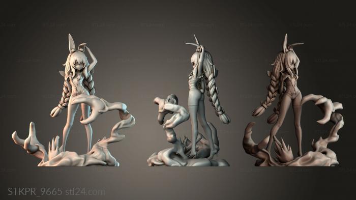 Figurines simple (Le Malin Dialogue-line, STKPR_9665) 3D models for cnc