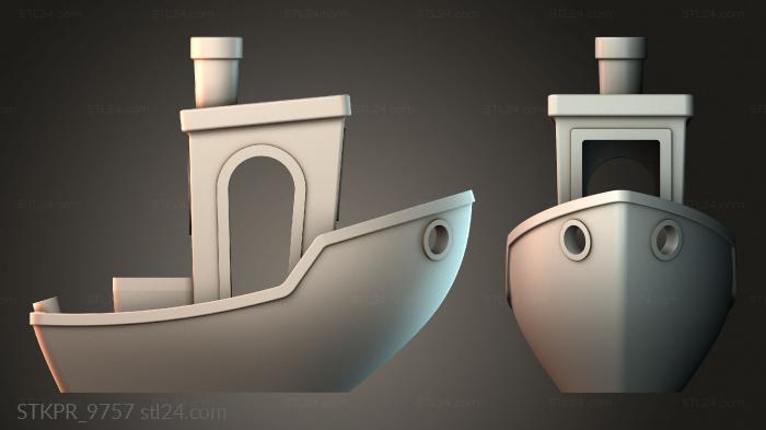 Figurines simple (3DBenchy, STKPR_9757) 3D models for cnc