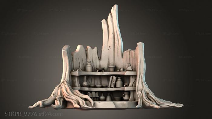 Figurines simple (Whimsical Tree Shelves, STKPR_9776) 3D models for cnc