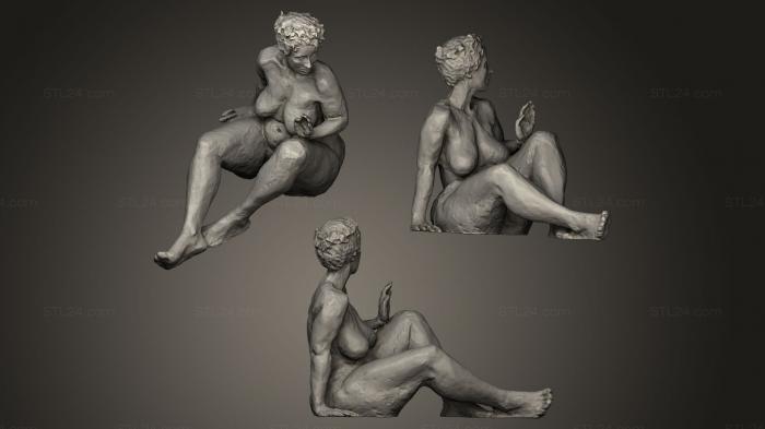 Статуэтки и статуи разные (Статуэтка из бронзы Femme, STKR_0040) 3D модель для ЧПУ станка