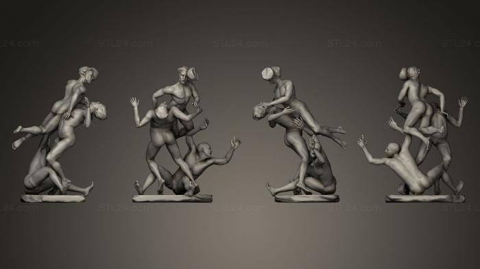 Miscellaneous figurines and statues (Ancient Greek Soccer Players, STKR_0079) 3D models for cnc