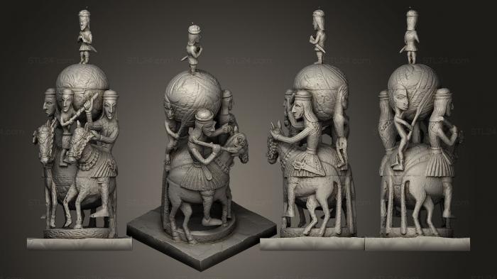 Статуэтки и статуи разные (Бини Португальская солонка цвета слоновой, STKR_0094) 3D модель для ЧПУ станка