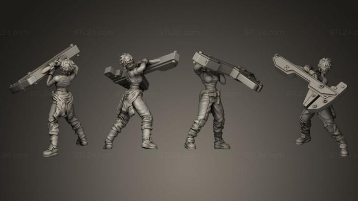 Miscellaneous figurines and statues (Cerci Pitcrew Girl 2, STKR_0118) 3D models for cnc