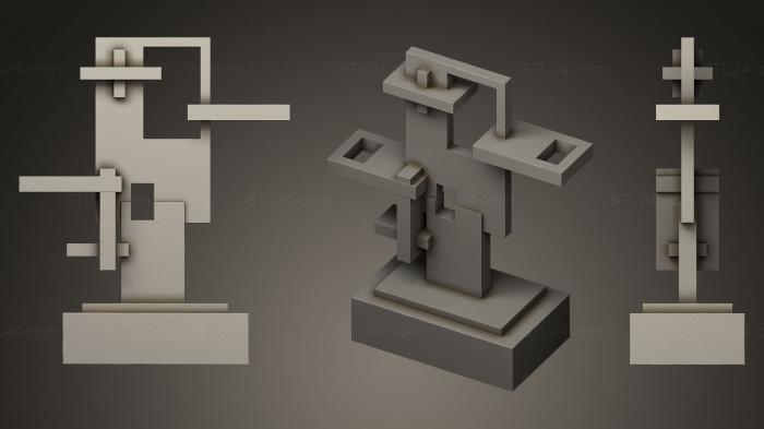Статуэтки и статуи разные (Золотой прямоугольник Редакция 2, STKR_0200) 3D модель для ЧПУ станка