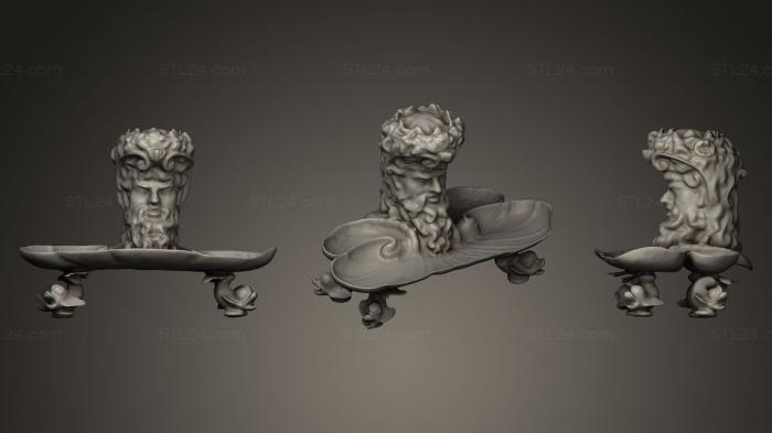 Статуэтки и статуи разные (Чернильница с маяка Белл-Рок, STKR_0230) 3D модель для ЧПУ станка