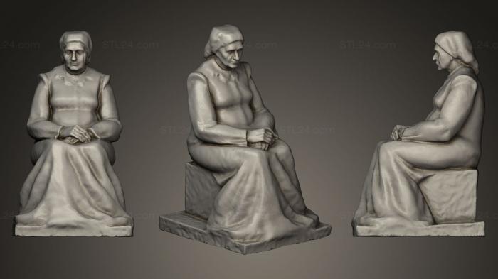 Статуэтки и статуи разные (Статуя матери Иванки Ботевой Христо Ботева, STKR_0232) 3D модель для ЧПУ станка