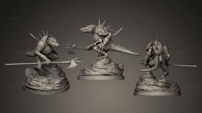 Miscellaneous figurines and statues (Khaasta Damp D Miniature, STKR_0239) 3D models for cnc
