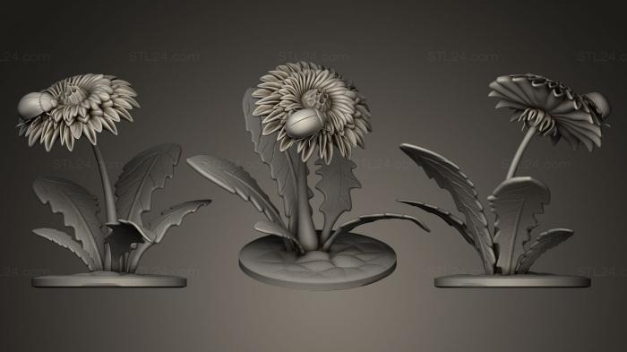 Miscellaneous figurines and statues (LADYBUG and FLOWER 2, STKR_0249) 3D models for cnc
