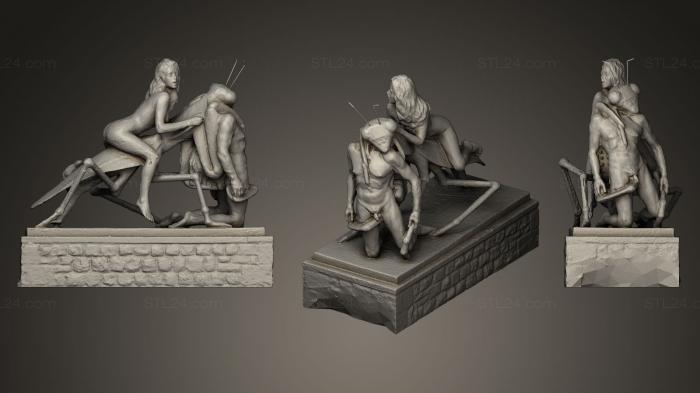 Miscellaneous figurines and statues (La Mante Religieuse, STKR_0252) 3D models for cnc