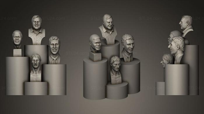 Miscellaneous figurines and statues (Les 4 Mousquetaires De L Elan Barnais, STKR_0262) 3D models for cnc