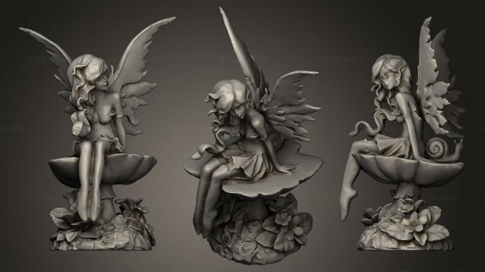Miscellaneous figurines and statues (Magenta Pixie Fairy, STKR_0281) 3D models for cnc