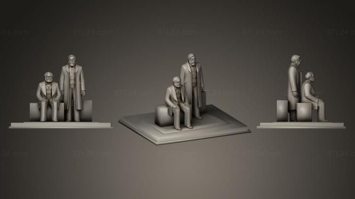 Miscellaneous figurines and statues (Marx Engels Memorial, STKR_0290) 3D models for cnc