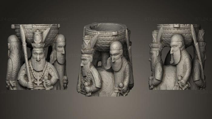 Miscellaneous figurines and statues (Mid section of carved ivory saltcellar, STKR_0304) 3D models for cnc