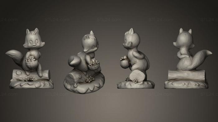 Miscellaneous figurines and statues (Miniature Ornament Statuette, STKR_0305) 3D models for cnc