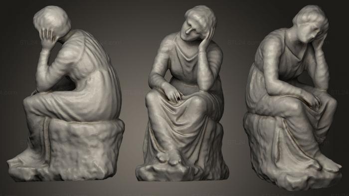 Miscellaneous figurines and statues (Mourning Female Servant Altes Museum Berlin, STKR_0315) 3D models for cnc
