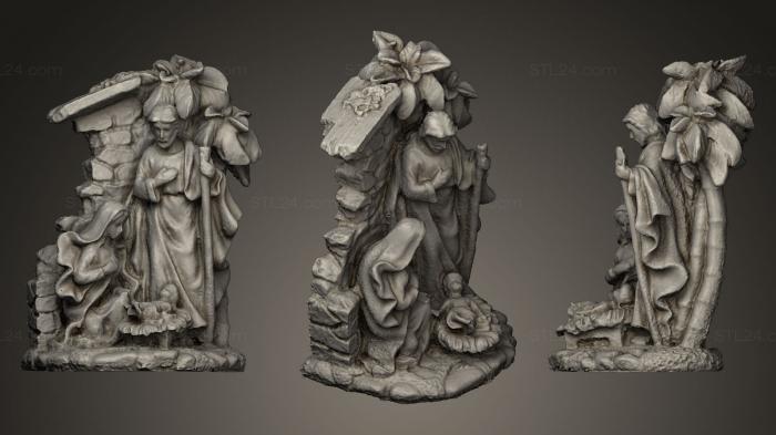 Miscellaneous figurines and statues (Nativity Scene Ornament Test, STKR_0319) 3D models for cnc