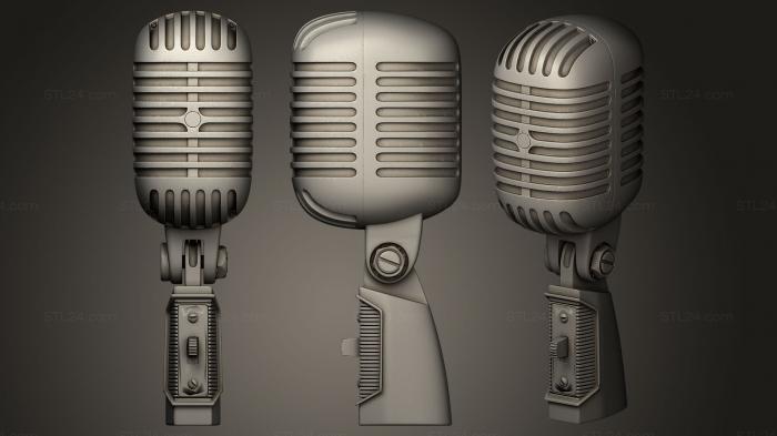 Miscellaneous figurines and statues (Shure 55 SH Series II Microphone, STKR_0398) 3D models for cnc