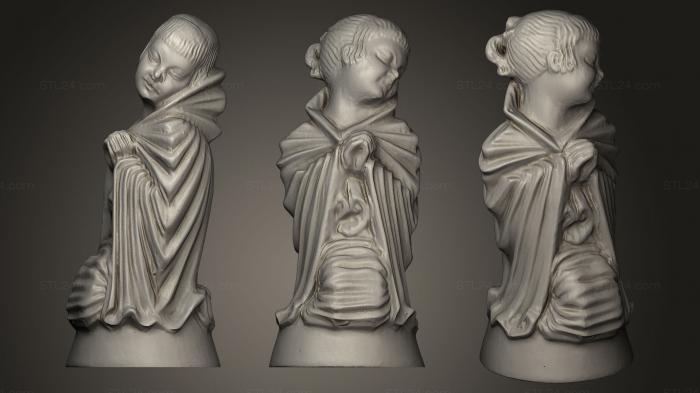 Miscellaneous figurines and statues (Small marble figure using DAVID SLS, STKR_0405) 3D models for cnc