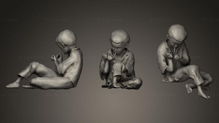 Miscellaneous figurines and statues (Street Child After Fernand Pelez, STKR_0420) 3D models for cnc