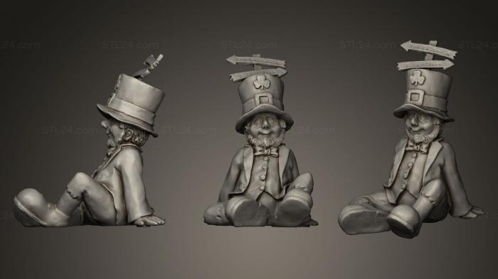 Miscellaneous figurines and statues (Tall Porcelain Lepricon, STKR_0426) 3D models for cnc
