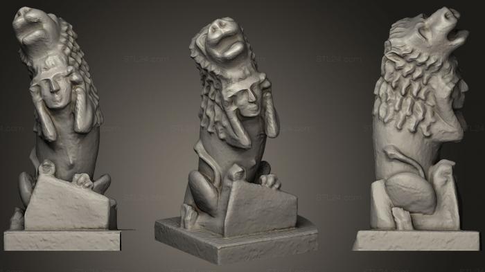 Статуэтки и статуи разные (Вассершпайер Львенменш Скульптур, STKR_0454) 3D модель для ЧПУ станка