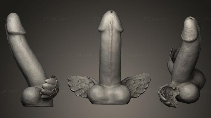 Скульптура пениса с крыльями из Помпеи