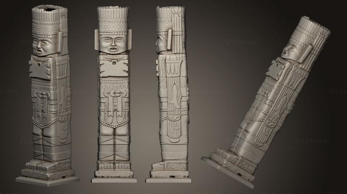 Miscellaneous figurines and statues (Atlante de Tula statue, STKR_0480) 3D models for cnc