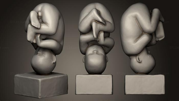 Статуэтки и статуи разные (Ребенок, Ожидающий Рождения, STKR_0484) 3D модель для ЧПУ станка