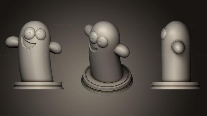 Статуэтки и статуи разные (Bloo, STKR_0490) 3D модель для ЧПУ станка