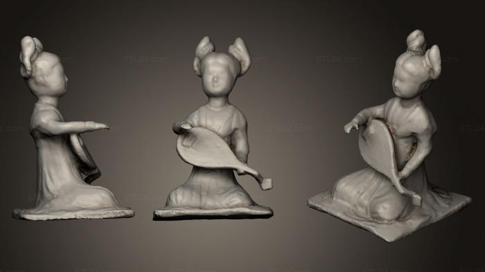 Статуэтки и статуи разные (Китайские надгробные фигурки 2, STKR_0505) 3D модель для ЧПУ станка