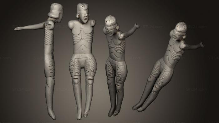 Статуэтки и статуи разные (Десять центов Давалламент Эрилл ла Валль МЭВ, STKR_0530) 3D модель для ЧПУ станка