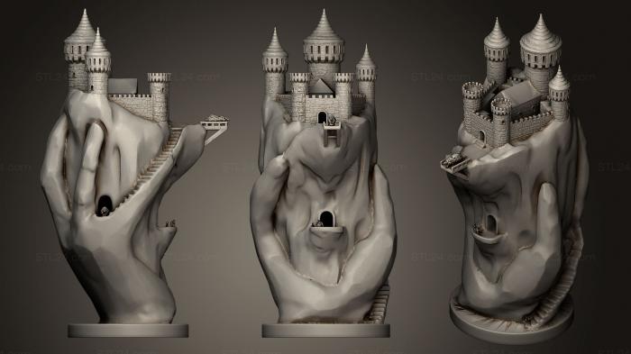Статуэтки и статуи разные (Замок на руке, STKR_0589) 3D модель для ЧПУ станка