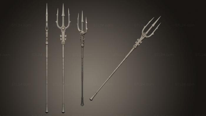 Miscellaneous figurines and statues (Poseidons trident 2, STKR_0658) 3D models for cnc