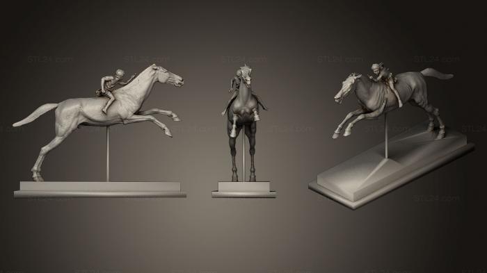 Статуэтки и статуи разные (Жокей Артемизии, STKR_0701) 3D модель для ЧПУ станка