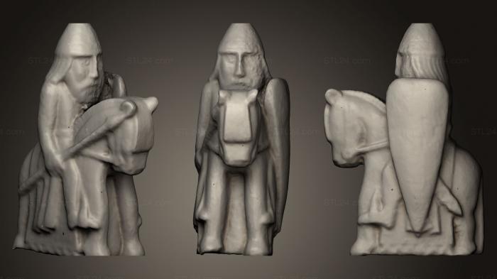 Статуэтки и статуи разные (Копия рыцаря викинга, STKR_0729) 3D модель для ЧПУ станка