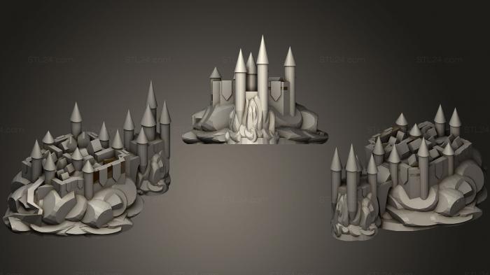 Статуэтки и статуи разные (Дизайн городского замка Настольная игра Age of Wizards, STKR_0772) 3D модель для ЧПУ станка