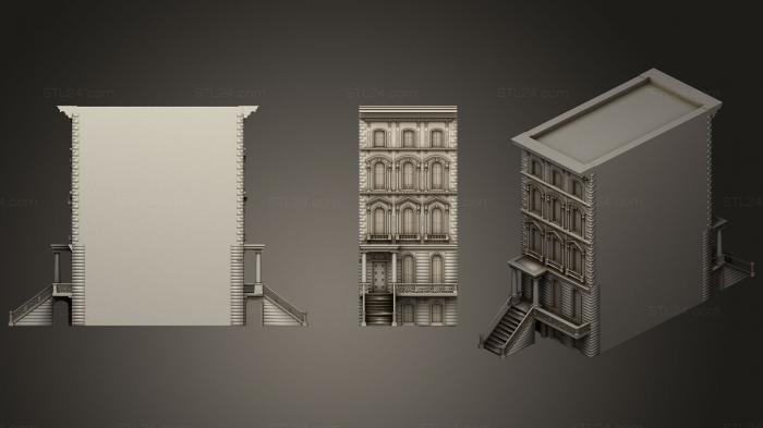 Статуэтки и статуи разные (Фасад коммерческого здания 04, STKR_0776) 3D модель для ЧПУ станка