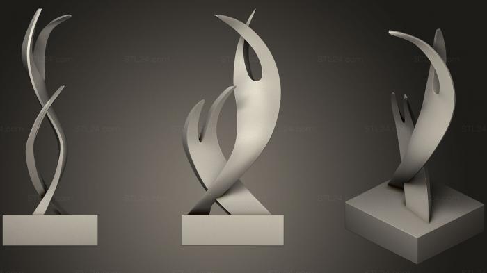 Miscellaneous figurines and statues (Flame of Love Sculpture, STKR_0805) 3D models for cnc