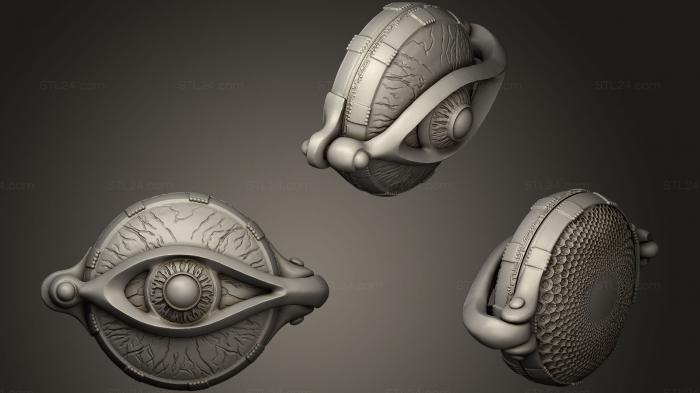 Miscellaneous figurines and statues (Grinder cachecyber eye, STKR_0826) 3D models for cnc