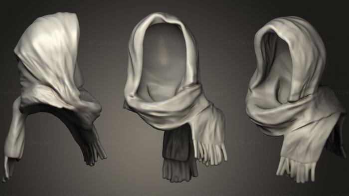 Miscellaneous figurines and statues (Scarf for Character 16, STKR_0924) 3D models for cnc