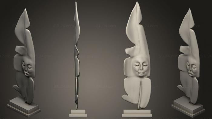 Статуэтки и статуи разные (Скульптура Души поэтов, STKR_0943) 3D модель для ЧПУ станка