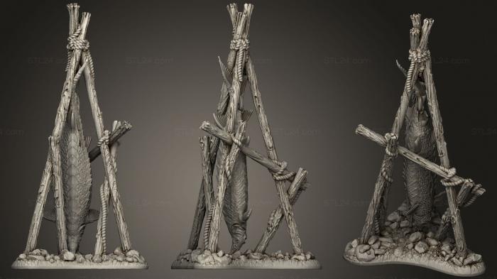 Статуэтки и статуи разные ( Asgard Rising 01, STKR_1102) 3D модель для ЧПУ станка