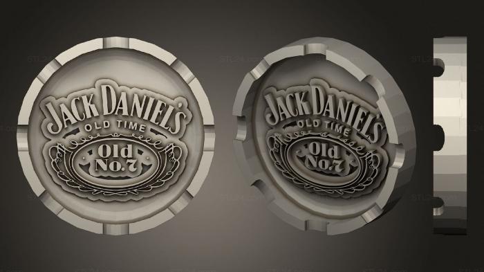 Miscellaneous figurines and statues (Ashtray Jack Daniels, STKR_1103) 3D models for cnc