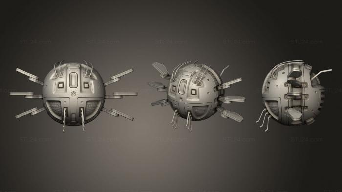 Miscellaneous figurines and statues (Ball droid original concept, STKR_1114) 3D models for cnc