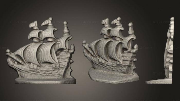 Статуэтки и статуи разные (Фрагмент настольной игры Корабля из Литой стали, STKR_1133) 3D модель для ЧПУ станка