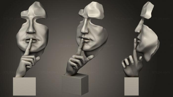 Статуэтки и статуи разные (Бронзовая скульптура, STKR_1137) 3D модель для ЧПУ станка