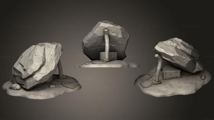Miscellaneous figurines and statues (Dead Fall, STKR_1200) 3D models for cnc