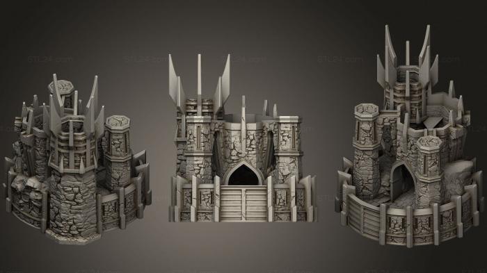 Статуэтки и статуи разные (Башня костей, Темная Башня, STKR_1209) 3D модель для ЧПУ станка